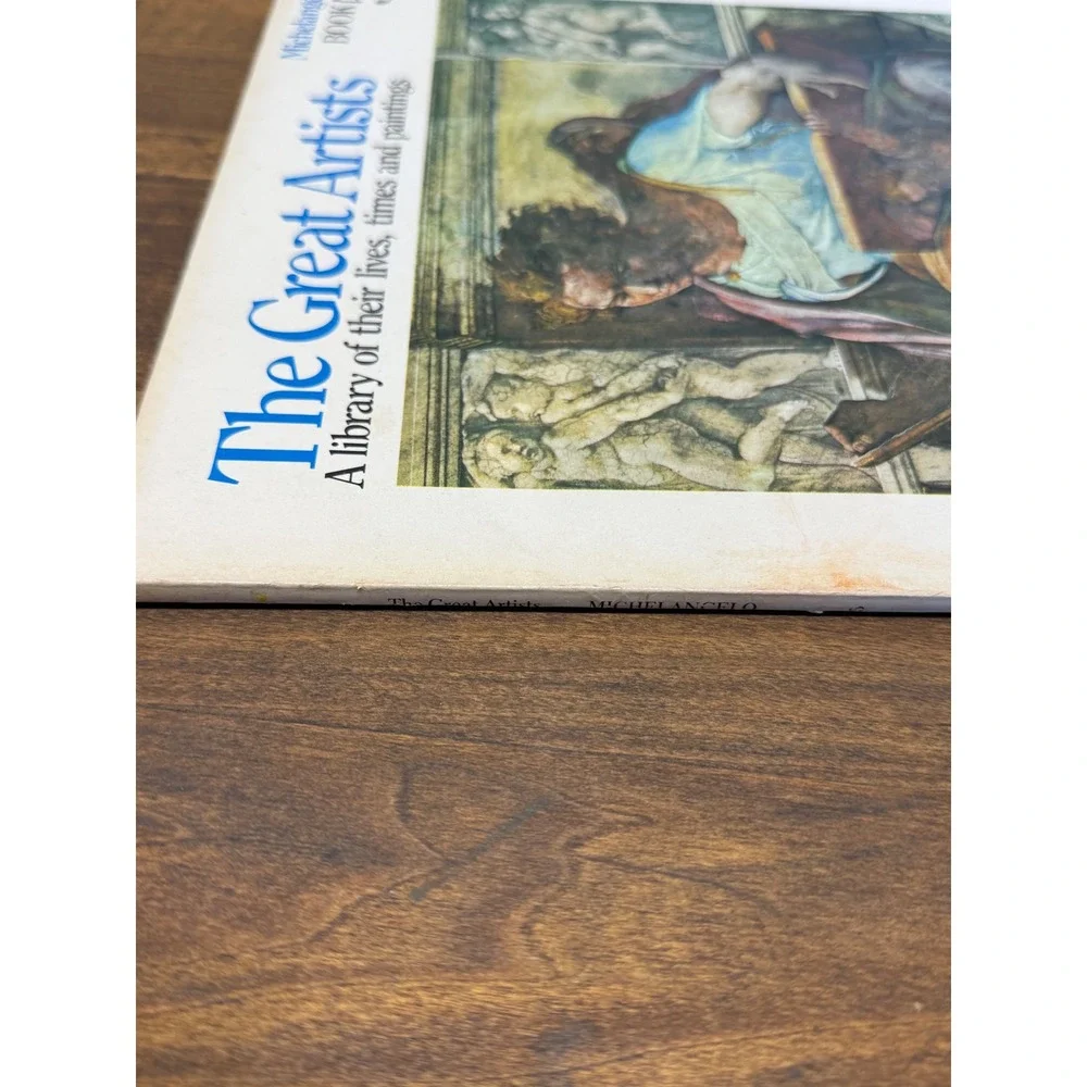 Michelangelo The Great Artists Book 5 Funk & Wagnalls Art History 1978 Softcover